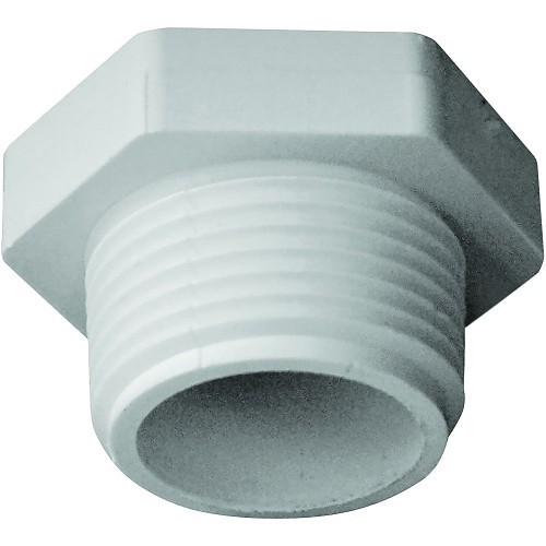 Genova 31810 Pipe Plug, 1 in Nominal, MIP, SCH40, PVC