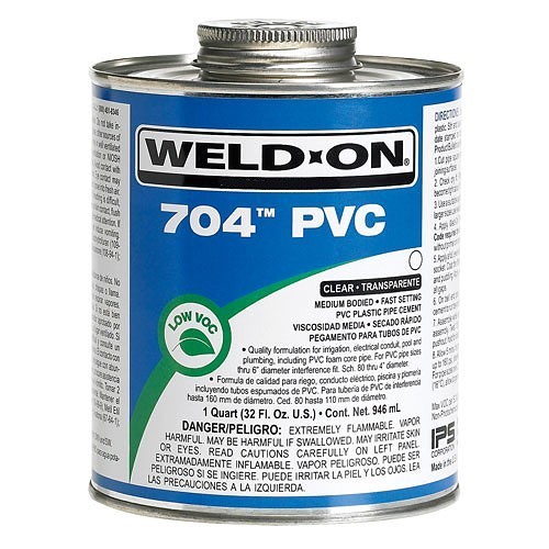 PVC Cement, 1 pint, Clear