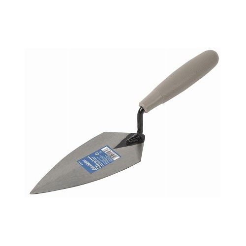 Goldblatt® G01932 Concrete Trowel, Pointing, 7 in Blade Length, Carbon Steel Blade, Welded Shank and Sturdy Wood, Steel Ferruled Hardwood Handle