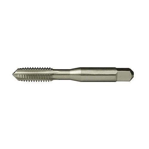 Greenfield Industries Cleveland® C54232 Straight Flute Tap, Right Hand Cutting, #6-40, H2 Thread Limit, Taper Chamfer, 3 Flutes, Bright, High Speed Steel