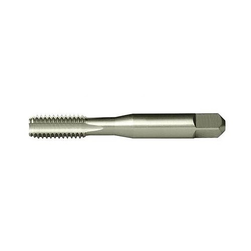 Greenfield Industries Cleveland® C54391 Straight Flute Tap, Right Hand Cutting, #12-28, H3 Thread Limit, Bottom Chamfer, 4 Flutes, Bright, High Speed Steel