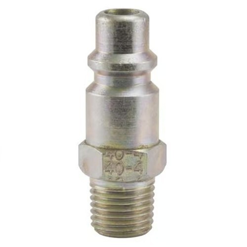 H.B. Fuller Foster® 40-4 Quick Disconnect Plug, 1-Way Shut-Off, Quick Disconnect Plug, 3/8 x 1/4-18 in Nominal, Plug x MNPT, Steel