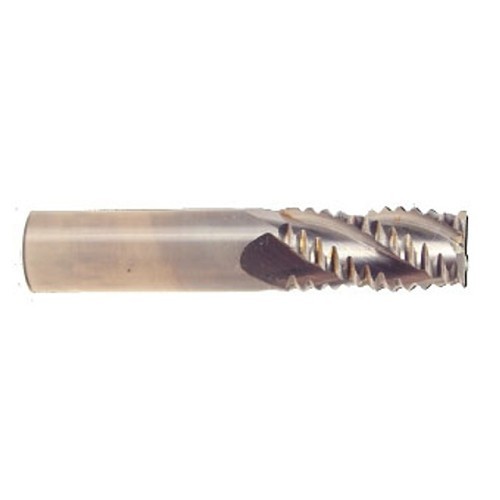 HTC 99613 Square End Mill, 1/2 in Cutter Dia, 5/8 in Length of Cut, 4 Flutes, 1/2 in Shank Dia, 3 in Overall Length, AlTiN