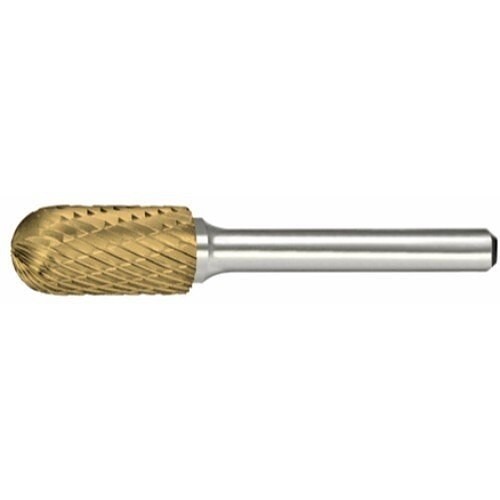 HTC Rico SA-3-L6TIN Burr, Cylindrical Head Shape, 3/8 in Head Dia, 3/4 in Length of Cut