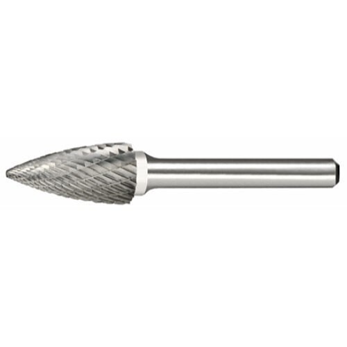 HTC Rico SG-3-L6 Burr, Pointed Tree Head Shape, 3/8 in Head Dia, 3/4 in Length of Cut