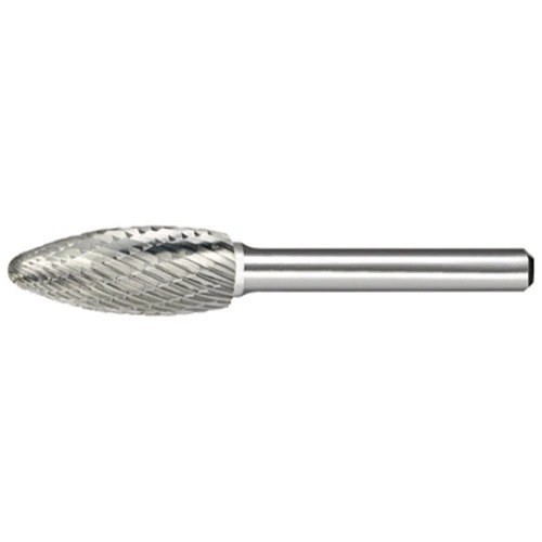 HTC Rico SH-2 Burr, Flame Head Shape, 5/16 in Head Dia, 3/4 in Length of Cut
