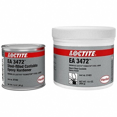 Henkel Loctite® LOC235617 Steel Filled Adhesive, 1 lb, Kit, Gray