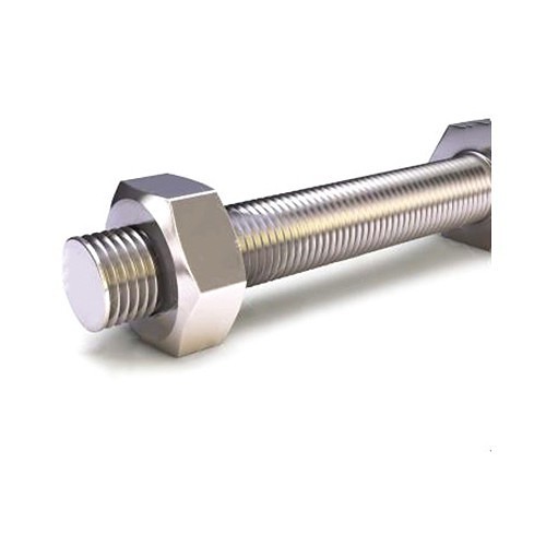 Houston 112U850STD7Z/USA Fully Threaded Stud, Imperial, 1-1/8-8 in, 8-1/2 in Overall Length, Steel, Zinc Plated, Material Grade: Gr B7