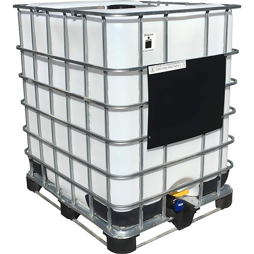 IBC TECHNOLOGIES IBC-330 Rebottled Tote, 48 in Outside Length, 40 in Outside Width, 53 in Outside Height, 330 gal, White