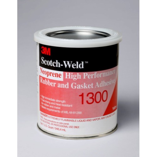 3M™ 7100025171 High Performance High Strength Low Viscosity Rubber and Gasket Adhesive, 1 qt Container Can Container