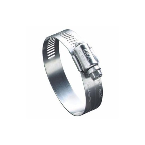 Ideal Clamp 420-6812 Worm Drive Clamp, Clamping Range: 1/2 to 1-1/4 in, 300 Stainless Steel Band, 410 Stainless Steel Bolt