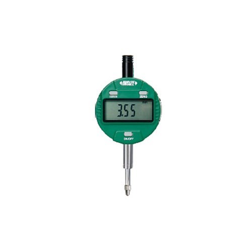 Insize 2112-10F Digital Indicator, 0-0.5 in, 0.005 mm Accuracy, 0.0005 in Resolution, LCD