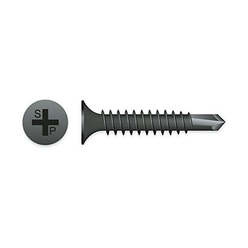 Intercorp D830 Self Drilling Screw, Imperial, 8-18, 3 in Overall Length, Bugle Head Head, Phillips Drive, Phosphate, #2 Drive