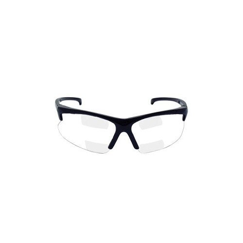 Safety Glasses, Clear 1.5 Lens, Black Frame