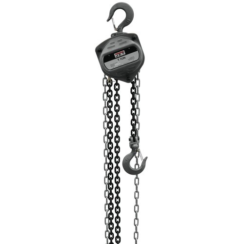 JPW Industries JET® JET 101912 Hand Chain Hoist, 1 ton, 20 ft Lifting Height, 12 in Minimum Between Hooks, 60 lb Pull to Lift