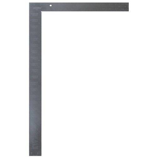 Johnson CS2 Framing Square, 24 x 2 in, Graduations: 1/8, 1/10, 1/12, 1/16 in, 16 x 1-1/2 in Tongue, Steel