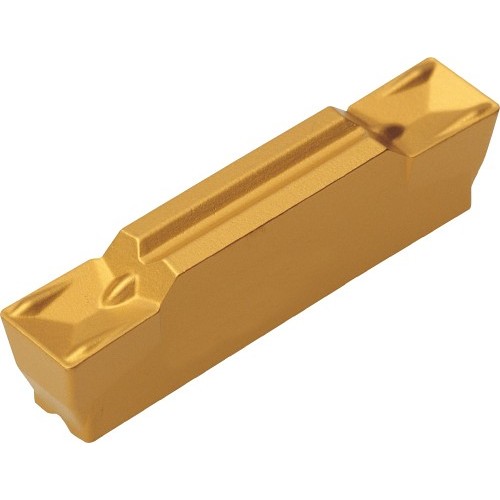 KORLOY MGMN200-M Parting/Grooving Insert, MGMN Insert, 200 Insert, Neutral Cutting, 0.079 in Cutting Width, Manufacturer's Grade: PC5300, CVD/TiC+TiCN+Al2O3+TiN Coated