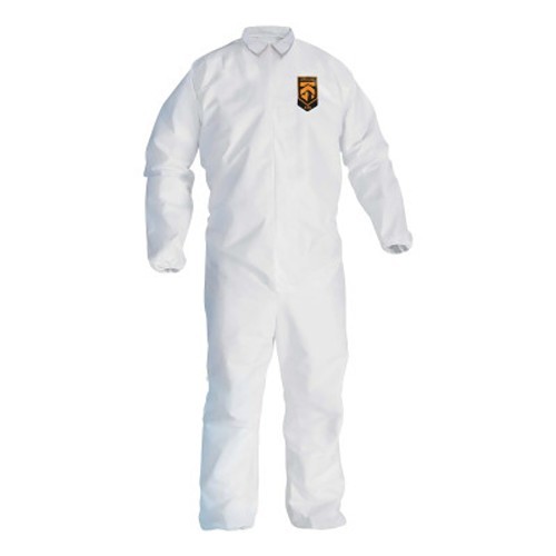 Kimberly-Clark Professional KleenGuard™ 46004 Coverall, X-Large, White, Microforce Barrier SMS Fabric