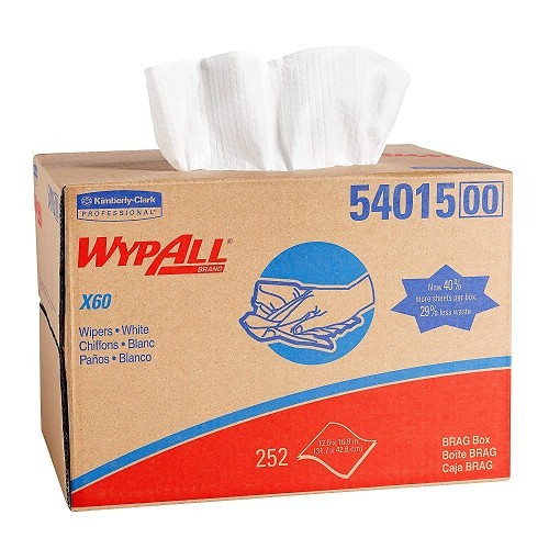 Kimberly-Clark Professional™ WypAll® X80 54015 Disposable Wipe, Hydroknit, Blue