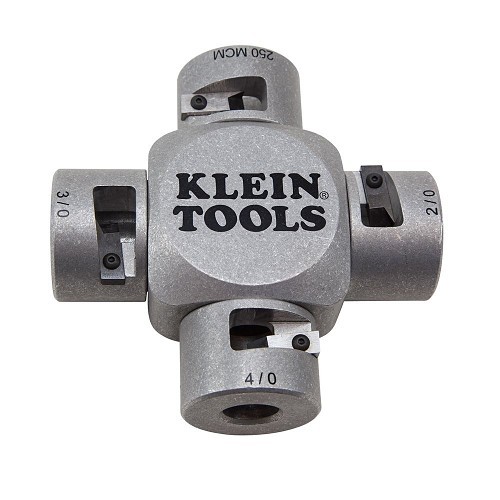 Klein® 21051 Cable Stripper, 250 MCM - 2/0 AWG Cable, 4.656 in Overall Length, Aluminum Body, MTW/THHN/THWN-2 Cable, Insulated: No