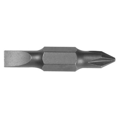 Klein® 32482 Screwdriver Bit, Metric, 3/16 in Point, 1-1/4 in Overall Length, Phillips, Slotted