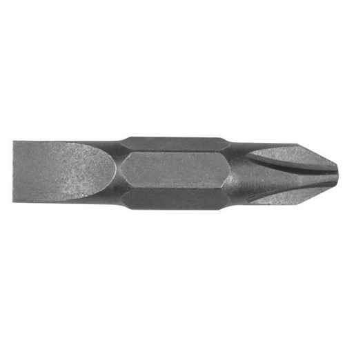 Klein® 32483 Screwdriver Bit, Metric, 1/4 in Point, 1 in Overall Length, Phillips, Slotted