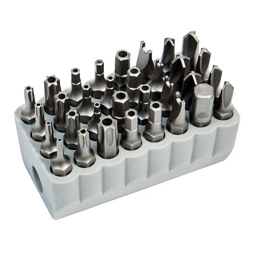 Klein® 32525 Power Screwdriver Bit Set, 32 Piece, Steel