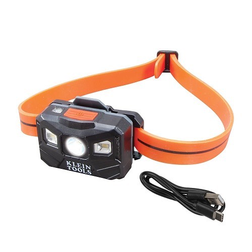 Klein® 56064 Headlamp, Led Bulb, ABS Housing, All-On/Boost: 400; Spot/High: 200; Flood/Low: 100 Lumens