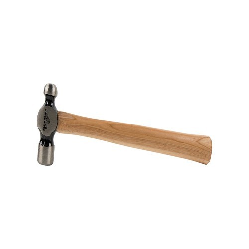 Klein® 803-16 Hammer, Ball Pein Hammer, 13-1/2 in Overall Length, 16 oz Head, HC Substrate Head, Hickory Wood Handle