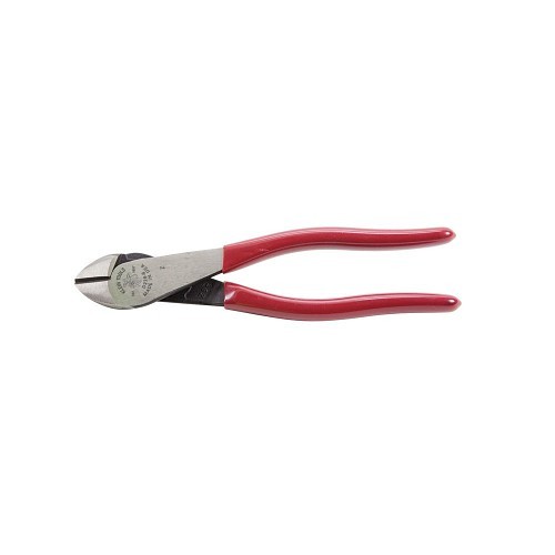 Klein® D228-8 Diagonal Cutting Plier, 1.019 in Nominal Capacity, Standard Jaw, 1.25 in W x 0.781 in L x 0.46 in Thk Jaw, 8 in Overall Length, Standard Cut Type, Steel Jaw, Yes Insulated