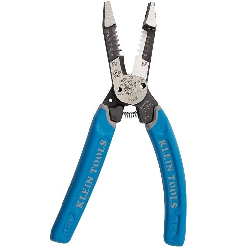 Klein® K12035 Wire Stripper, Heavy Duty, 8-18 Solid, 10-20 Stranded AWG, Shearing: 6-32, 8-32