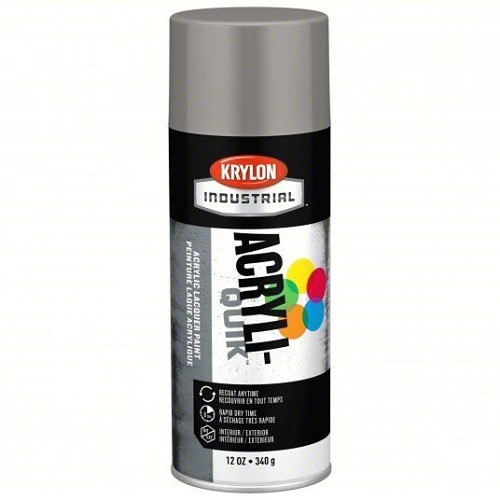 Krylon® K01608A07 Spray Paint, 12 oz Container, Liquid Form, Smoke Gray, 15-20 sq-ft Coverage, 8 min Curing