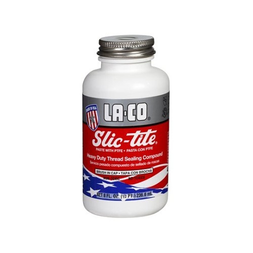 LA-CO Industries Markal® 042009 Slic-tite Thread Sealant, .25 pint, Brush-In-Cap, White, 1.48 Specific Gravity