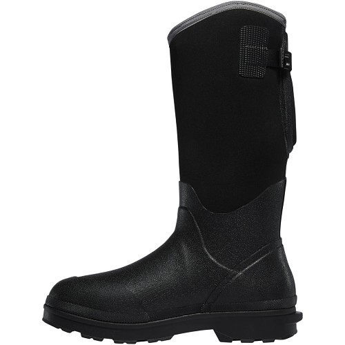 LaCrosse® L248311-12 Work Boot, Men, #12, 14 in Height, Composite Toe, Rubber Upper, Rubber Outsole, Resists: Water, Black