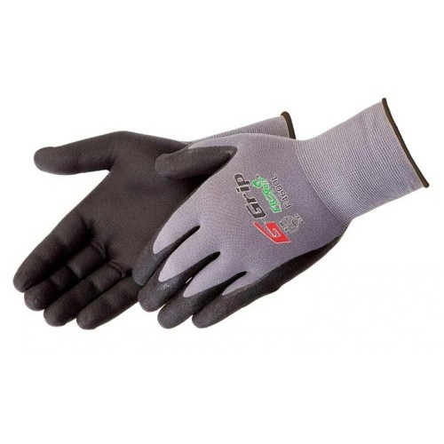Liberty Glove FroGrip 4650L Chemical Resistant Gloves, Large, #9, Black/Gray, Sandy