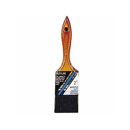 Linzer® 1610-2 Bristle Brush, 2 in Overall Length, 2 W x 1/2 T in Brush, Black China Brush, Walnut Wood Handle