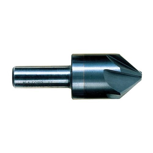 M.A. Ford® 78150002 Countersink, 1-1/2 in Body Dia, 3/4 in Shank Dia, 6 Flutes, 82 deg Included Angle, 1-1/2 in Minimum Cutting Dia, Carbide