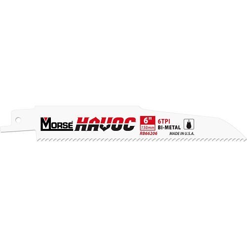 M.K. Morse® 402415 Reciprocating Saw Blade, 9 in Length, 7/8 in Width, 6, Bi-Metal Body