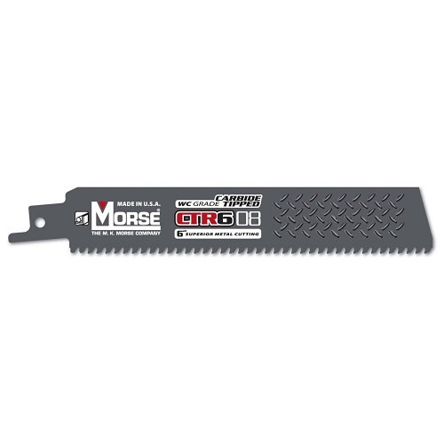 M.K. Morse® 405201 Reciprocating Saw Blade, 4 in Length, 1 in Width, 8, Steel Body