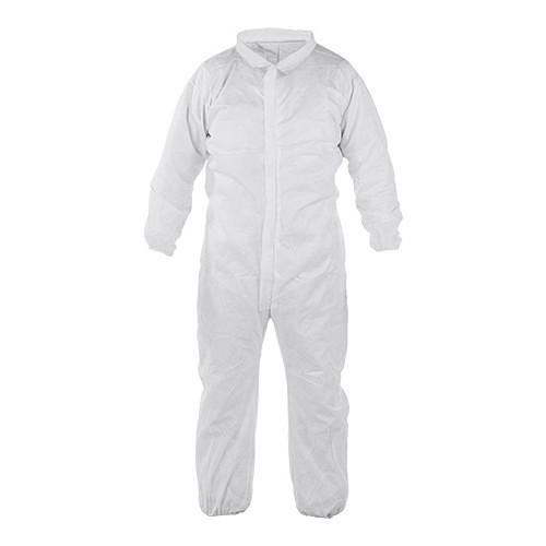 Coverall, 5X-Large, White, Tyvek Polyethylene Fabric