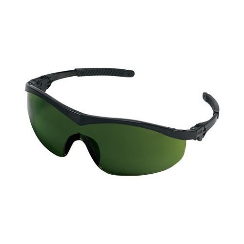 MCR Safety 135-ST1130 Welding Safety Glasses, Hard Coat Lens Coating, Green Filter 3.0 Lens, Black Frame, Nylon Frame, Specifications Met: ANSI Z87.1+ and CSA Z94.3