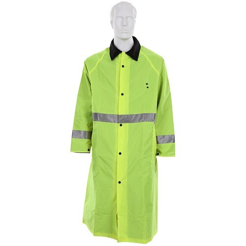 MCR Safety Luminator® 7368CRXL Coat, Lime/Black, Nylon/PVC, 57 in Chest, X-large