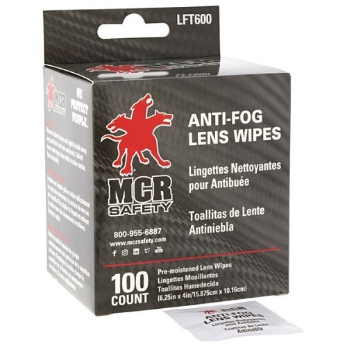 MCR Safety LFT600 Len Cleaning Towelette, For Use With: multi-coated lenses