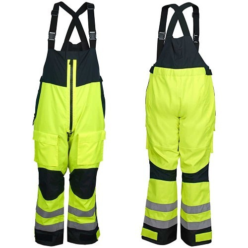 MCR Safety UT38BPXL Pant, 23.25 in Waist, 31-3/4 in Inseam Length, Fluorescent Lime, Polyurethane/Cotton Polyester, Large