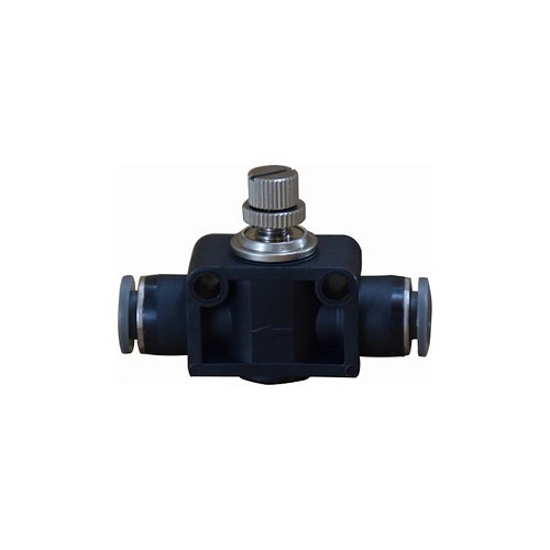 MIDCO 20487C Needle Valve, Push-In, 1/4 in Nominal, Brass