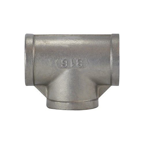 MIDCO 5120021 Tee, 1/4 in Nominal, Stainless Steel