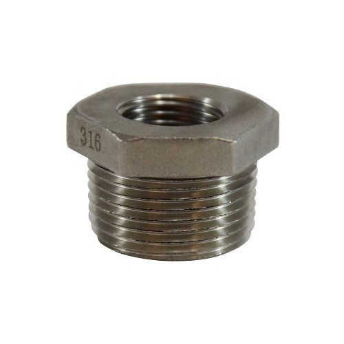 MIDCO 5190031 Bushing, 1/4 x 3/8 in Nominal, SCH 40, Stainless Steel