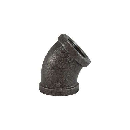 MIDCO 65191 45 deg Elbow, 4 in Nominal, Malleable Iron