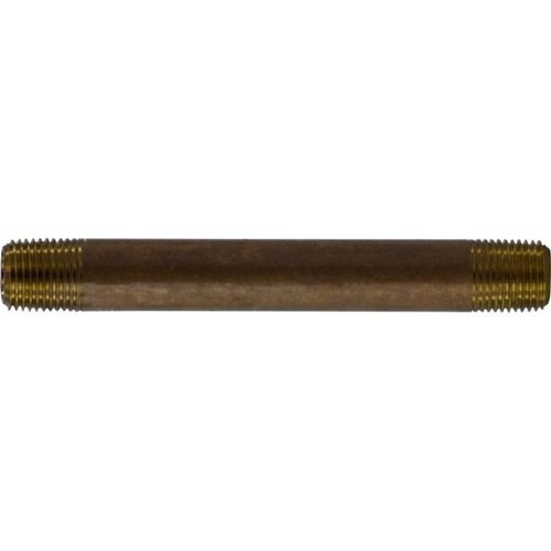 MMM M40002 Pipe Nipple, 1/8 in Nominal, 1-1/2 in Length, Brass