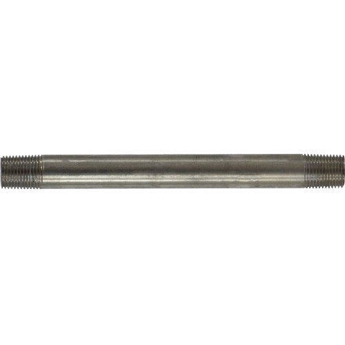 MMM M48001 Pipe Nipple, 1/8 in Nominal, Closed Length, 304 Stainless Steel, SCH 40/STD Schedule, Welded Method of Manufacture
